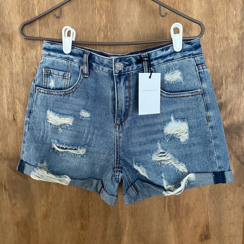 Cut off denim shorts
